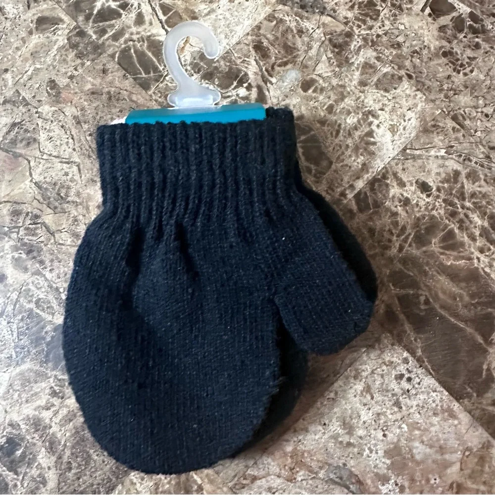 Juncture Baby/Toddler Pink And Black Mittens NEW